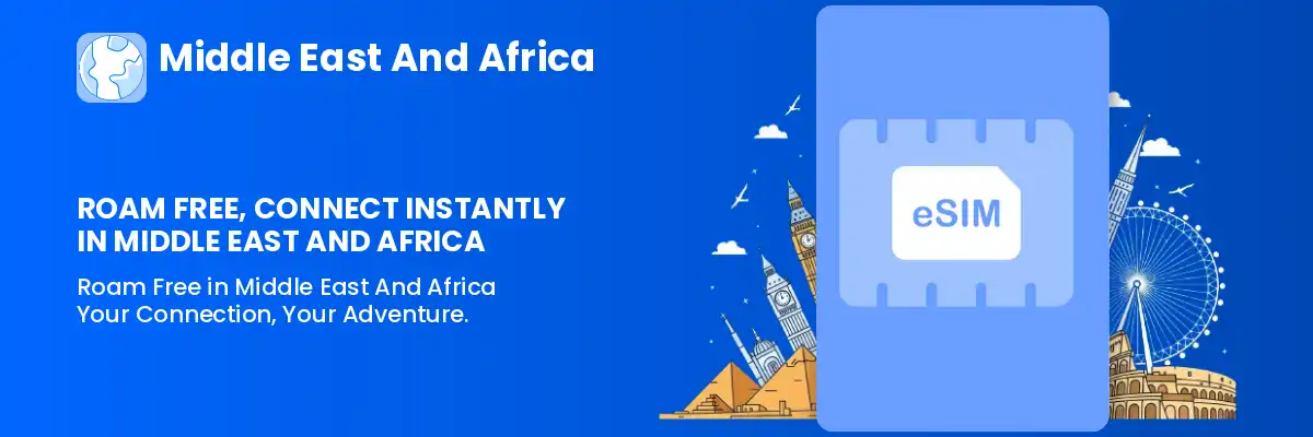 Buy Middle East And Africa eSIM for Tourists