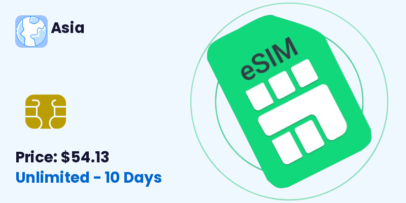 Asia Esim Unlimited 10 Days