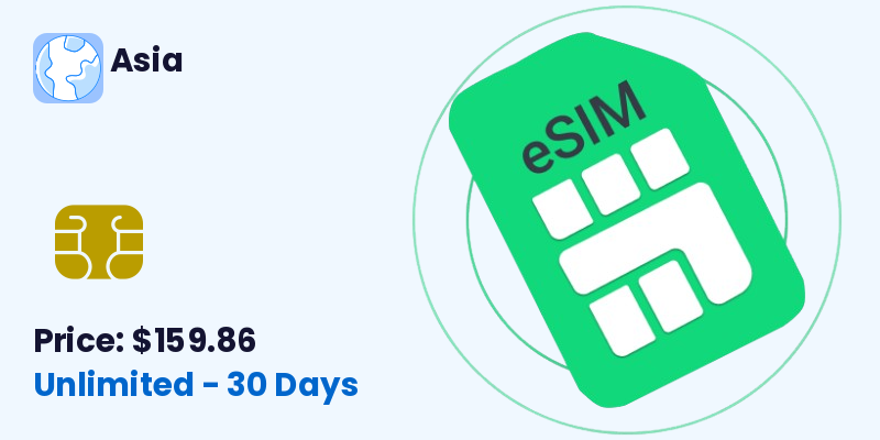 Asia Esim Unlimited 30 Days