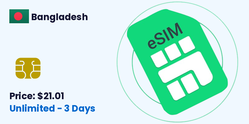 Bangladesh Esim Unlimited 3 Days