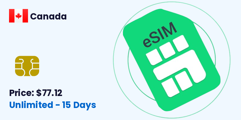 Canada Esim Unlimited 15 Days