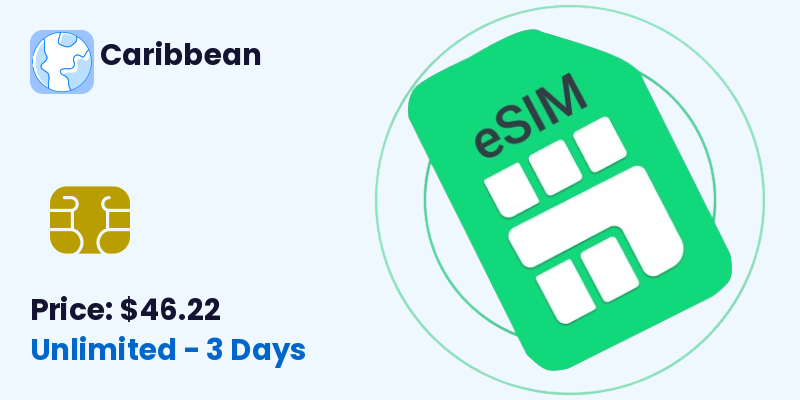 Caribbean Esim Unlimited 3 Days