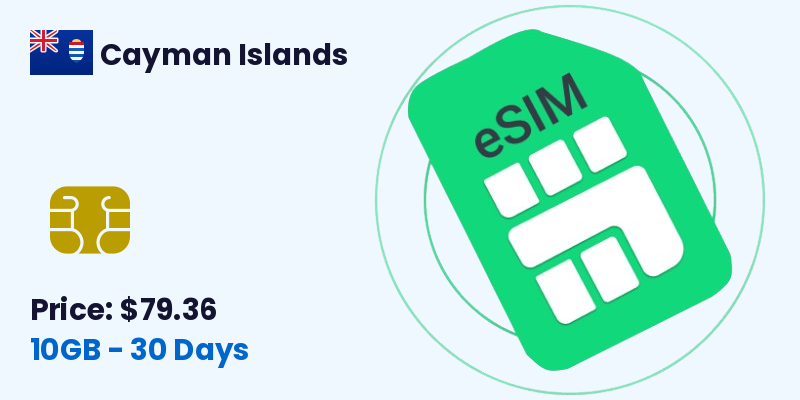 Cayman Islands Esim 10 Gb 30 Days