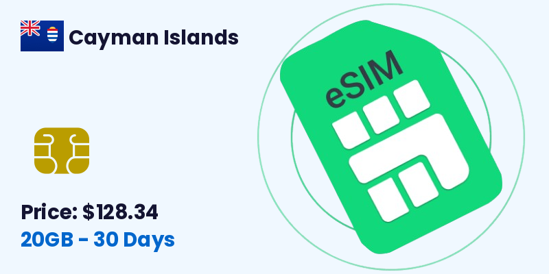 Cayman Islands Esim 20 Gb 30 Days