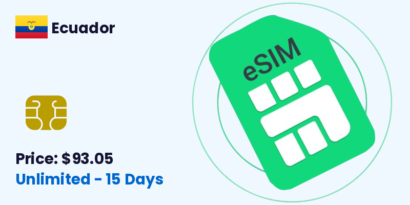 Ecuador Esim Unlimited 15 Days