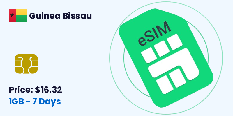 Guinea Bissau Esim 1 Gb 7 Days
