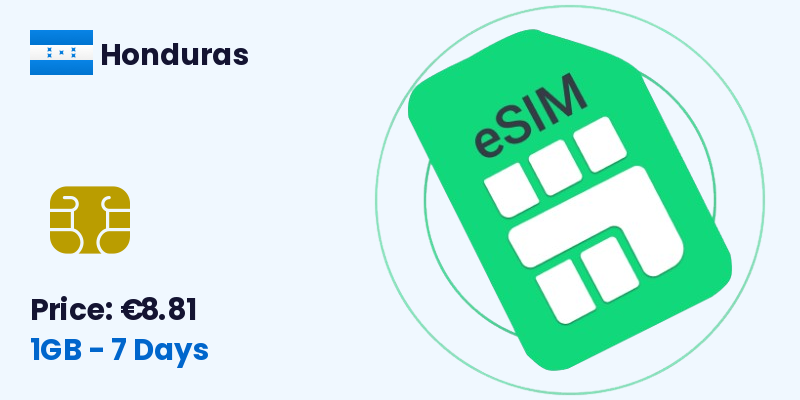 Honduras Esim 1 Gb 7 Days
