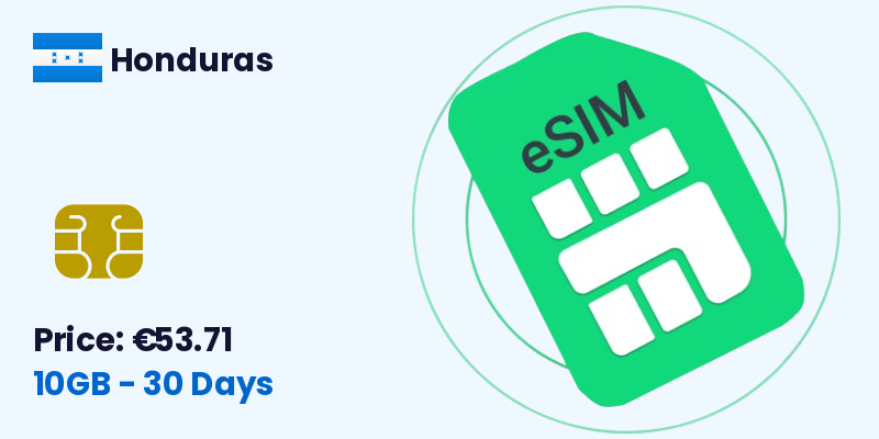 Honduras Esim 10 Gb 30 Days