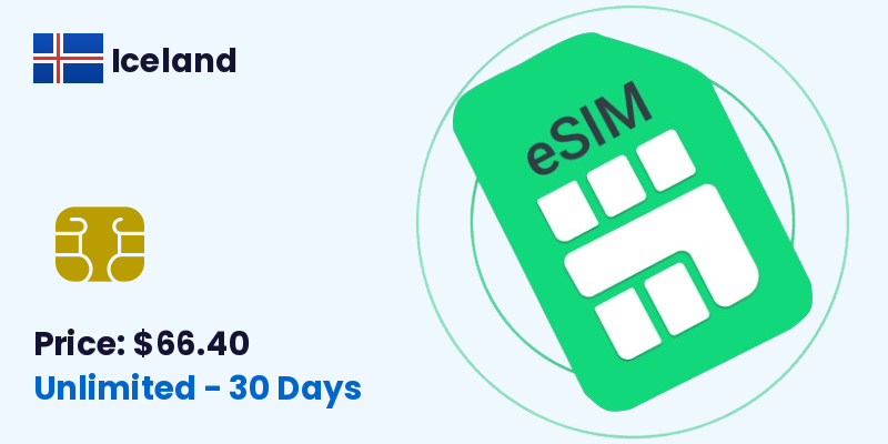 Iceland Esim Unlimited 30 Days