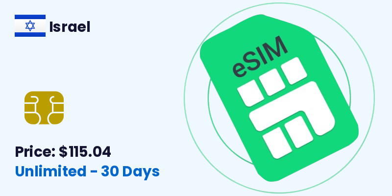 Israel Esim Unlimited 30 Days