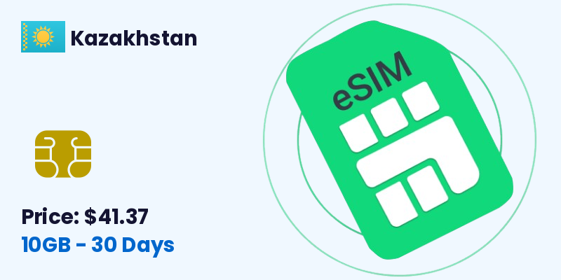 Kazakhstan Esim 10 Gb 30 Days