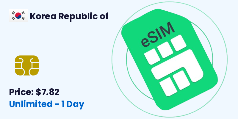 Korea Republic Of Esim Unlimited 1 Day