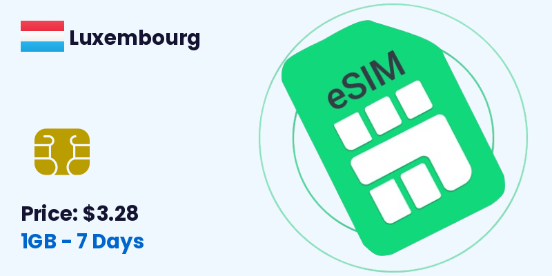Luxembourg Esim 1 Gb 7 Days