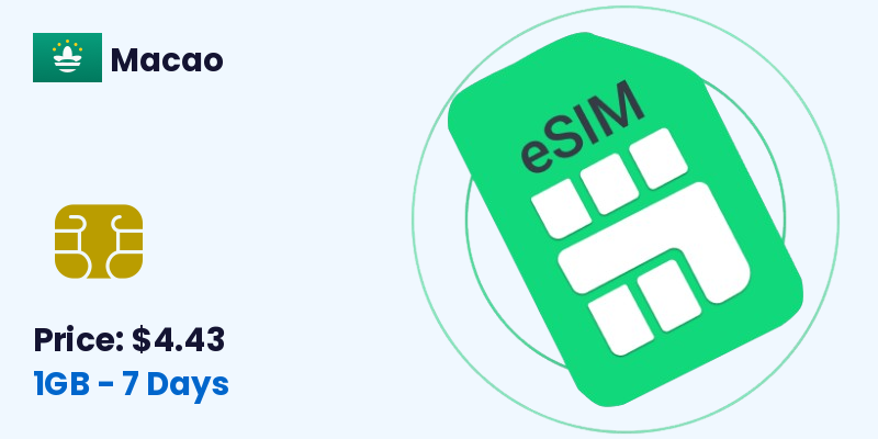 Macao Esim 1 Gb 7 Days