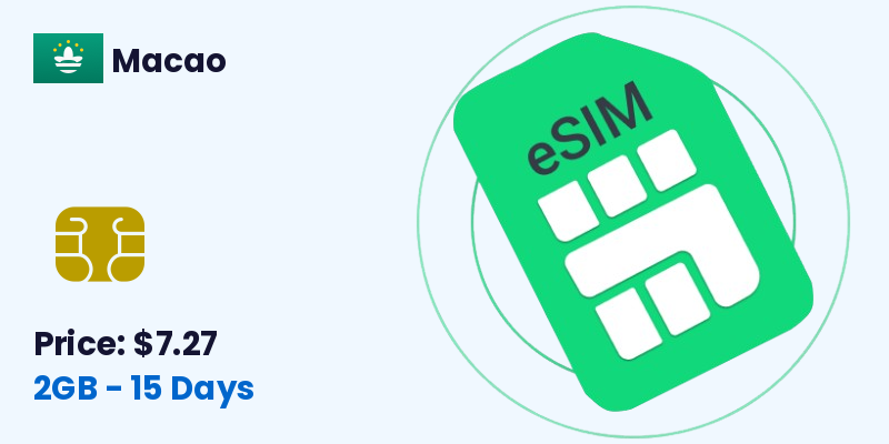 Macao Esim 2 Gb 15 Days