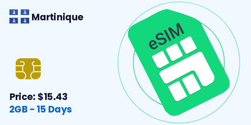 Martinique Esim 2 Gb 15 Days