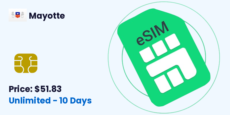 Mayotte Esim Unlimited 10 Days
