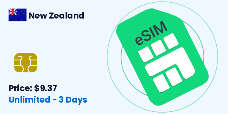 New Zealand Esim Unlimited 3 Days
