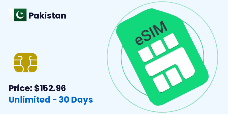 Pakistan Esim Unlimited 30 Days