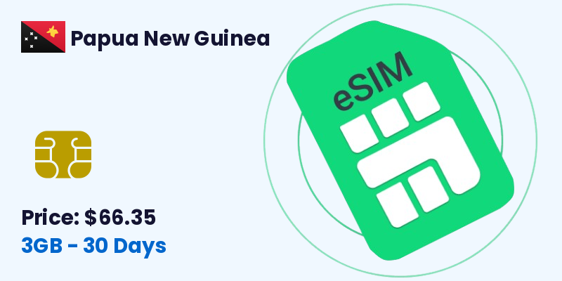 Papua New Guinea Esim 3 Gb 30 Days