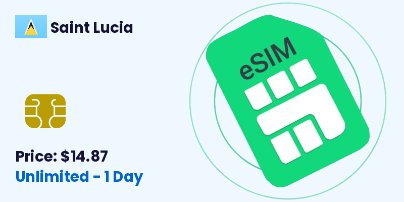 Saint Lucia Esim Unlimited 1 Day