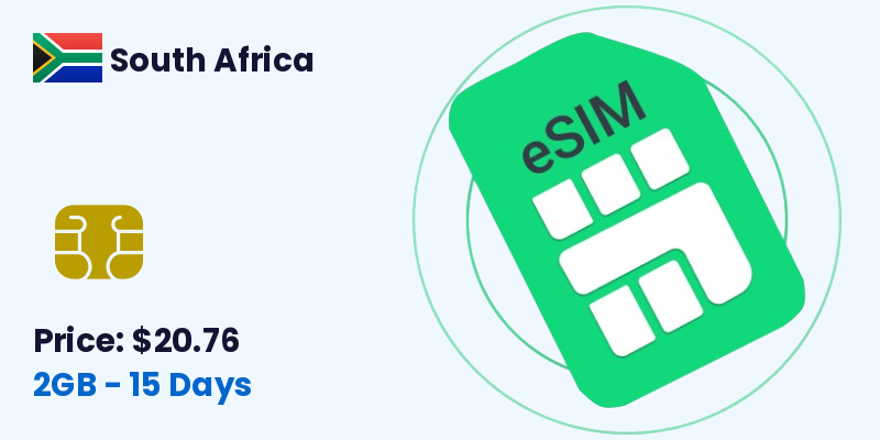 South Africa Esim 2 Gb 15 Days