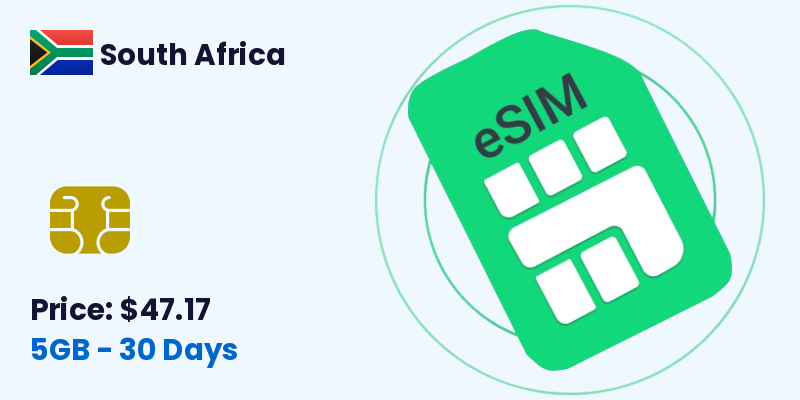 South Africa Esim 5 Gb 30 Days