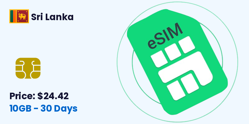 Sri Lanka Esim 10 Gb 30 Days