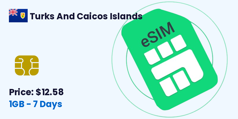 Turks And Caicos Islands Esim 1 Gb 7 Days