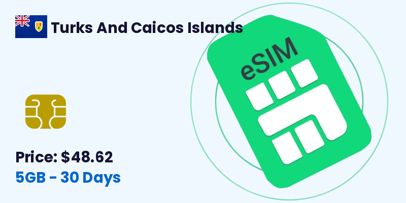 Turks And Caicos Islands Esim 5 Gb 30 Days