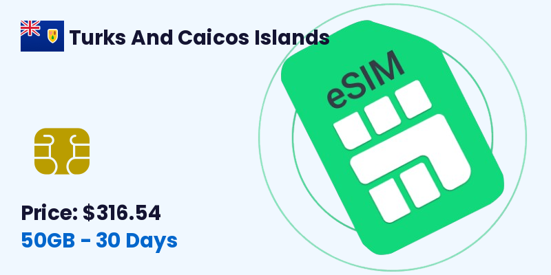 Turks And Caicos Islands Esim 50 Gb 30 Days