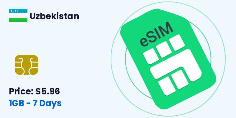 Uzbekistan Esim 1 Gb 7 Days
